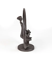 Danya B Yoga Meditation Circle Cast Iron Sculpture