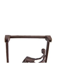 Danya B Man Reading on A Window Sill Hanging Wall Art Iron Sculpture