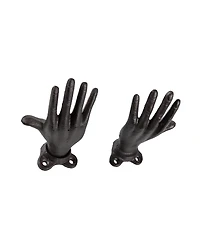 Danya B "Palms Up" Cast Iron 2-Piece Wall Mount Hook Set