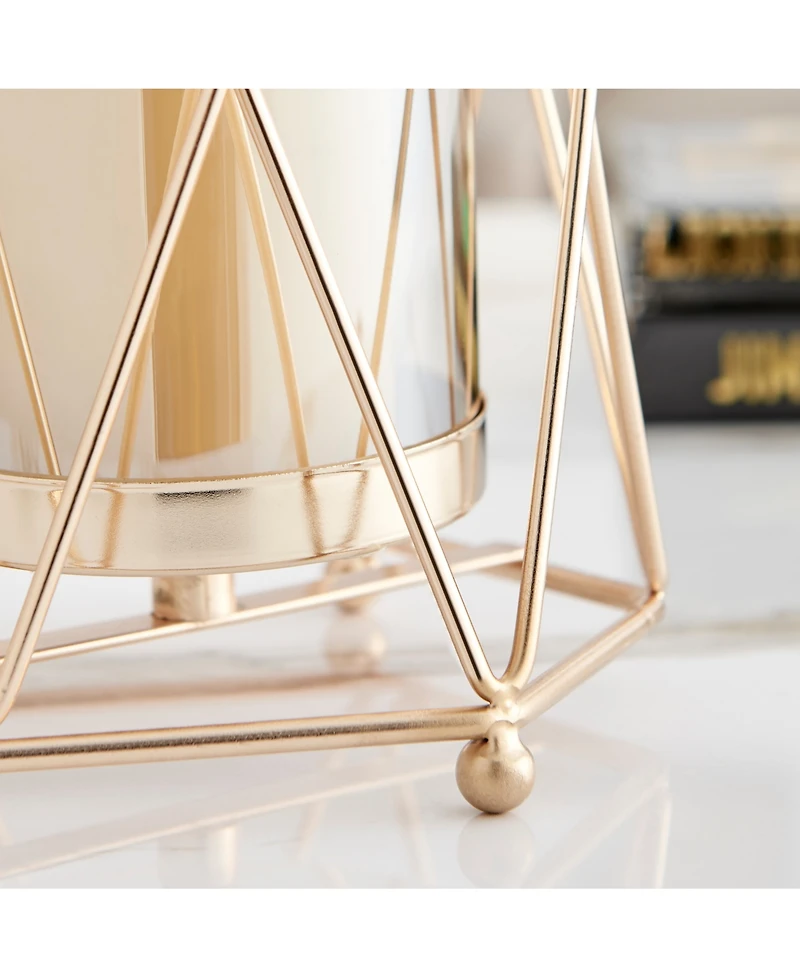Danya B Prism Warm Hurricane 2-Piece Candle Holders Set