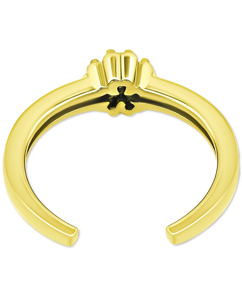 Giani Bernini Cubic Zirconia Flower Toe Ring, Created for Macy's