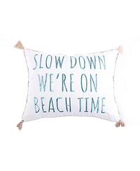 Levtex Stone Harbor Embroidered Decorative Pillow, 14" x 18"