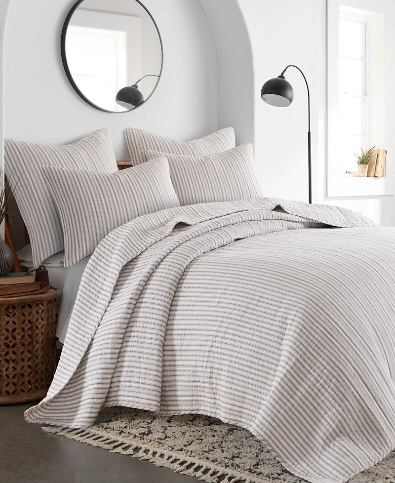 Levtex Tobago Stripe Reversible 3-Pc. Quilt Set, Full/Queen