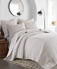 Levtex Tobago Stripe Reversible 3-Pc. Quilt Set, Full/Queen