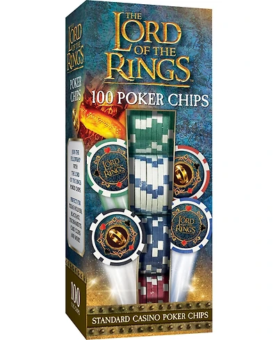 MasterPieces Casino Style 100 Piece Poker Chip Set - Lord of The Rings
