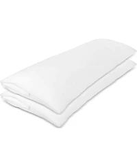 Circles Home 100% Cotton Breathable Body Pillow Protector - White