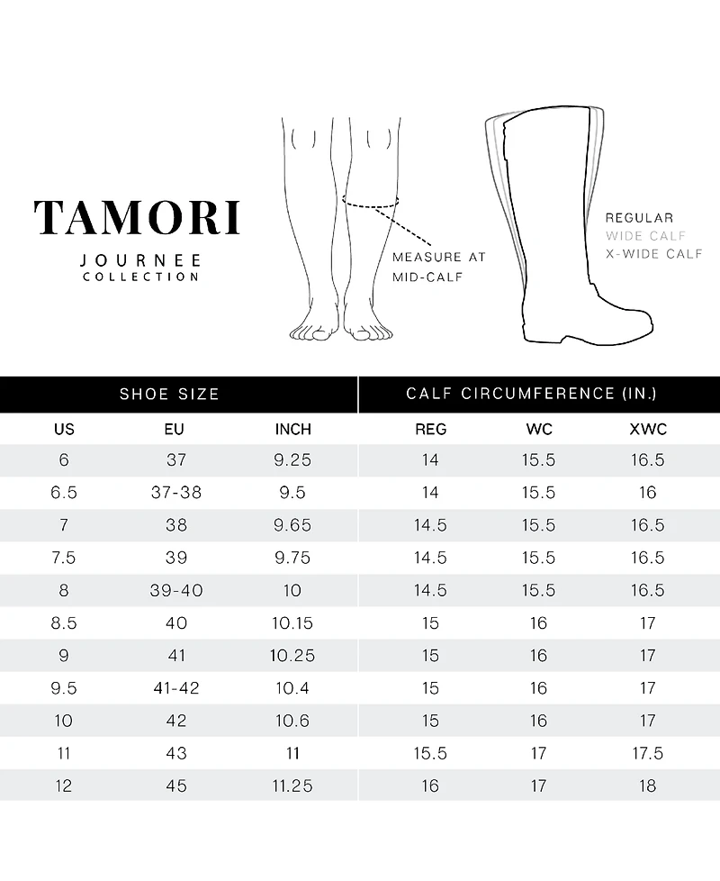 Journee Signature Women's Tamori Stacked Heel Knee High Boots