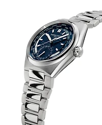 Frederique Constant Men's Swiss Automatic Highlife Worldtimer Manufacture Stainless Steel Bracelet Watch 41mm