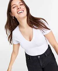 On 34th Women's Modal V-Neck T-Shirt, Created for Macy's