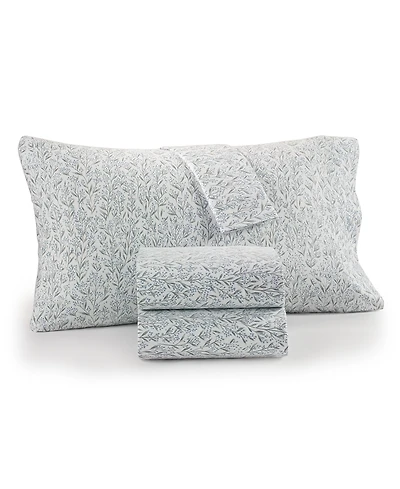 Charter Club Printed Flannel Cotton 4-Pc. Sheet Set, Queen, Exclusively at Macy's