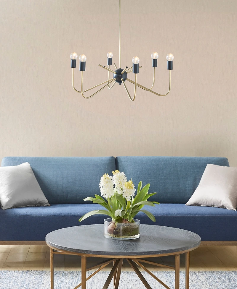 Hampton Hill Alexis 6-Light Two-Tone Chandelier
