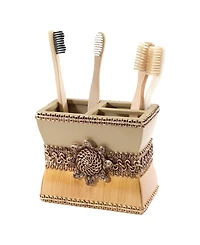 Avanti Braided Medallion Colorblocked Toothbrush Holder
