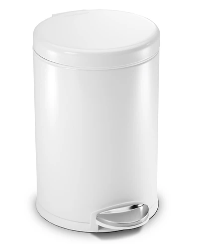 simplehuman 4.5 Liter Round Step Bathroom Trash Can with Soft-Close Lid