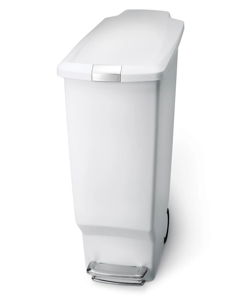 simplehuman 40 Liter Plastic Slim Rectangular Step Kitchen Trash Can
