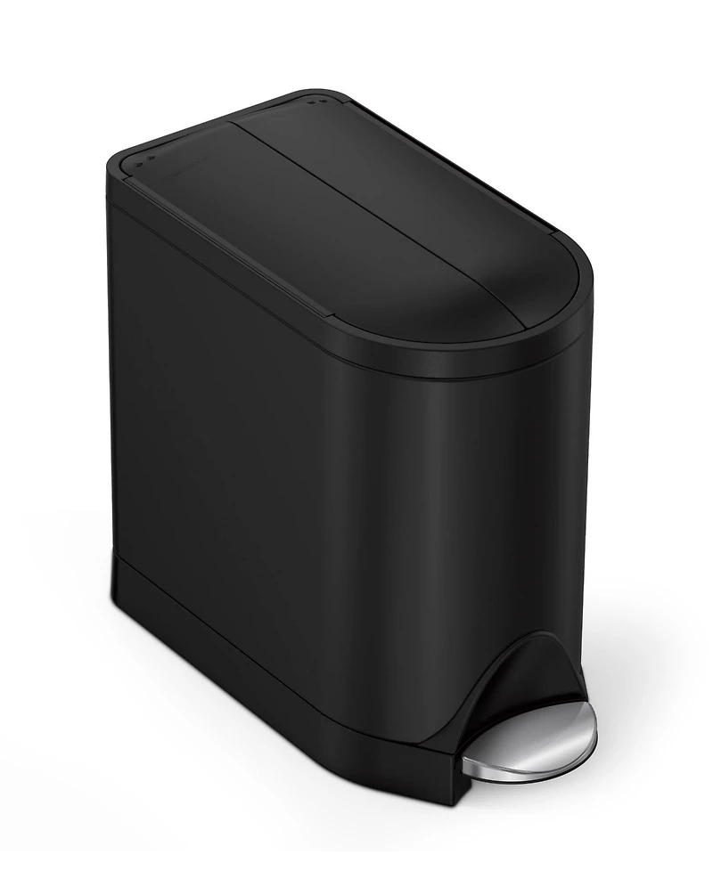 Simplehuman 10 Liter Butterfly Lid Bathroom Trash Can