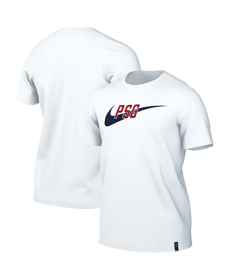 Men's Nike White Paris Saint-Germain Swoosh T-shirt