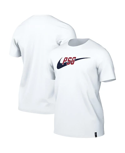 Men's Nike White Paris Saint-Germain Swoosh T-shirt