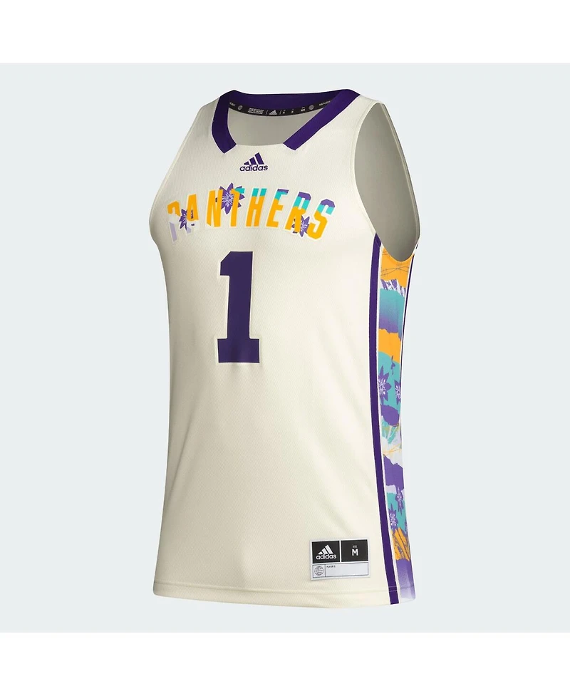 Men's adidas #1 Khaki Prairie View A&M Panthers Honoring Black Excellence Basketball Jersey