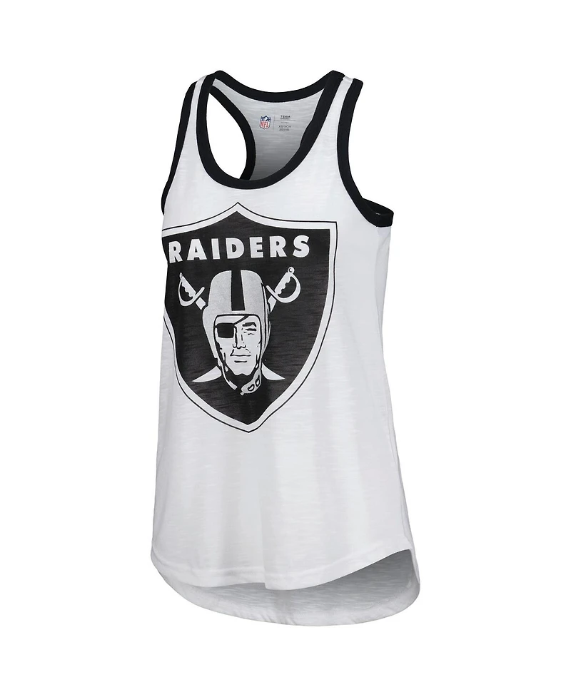 Women's G-iii 4Her by Carl Banks White Las Vegas Raiders Tater Tank Top