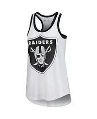 Women's G-iii 4Her by Carl Banks White Las Vegas Raiders Tater Tank Top