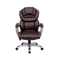 Emma+Oliver High Back Executive Swivel Ergonomic Office Chair With Accent Layered Seat/Back