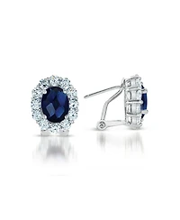 C.z. Sterling Silver Cubic Zirconia Celebrity-inspired Stud Earrings