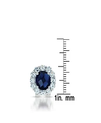 C.z. Sterling Silver Cubic Zirconia Celebrity-inspired Stud Earrings