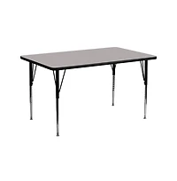 Emma+Oliver 24X60 Rectangle Hp Laminate Adjustable Activity Table