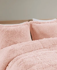 Intelligent Design Malea Shaggy Faux-Fur 3-Pc. Comforter Set, Full/Queen