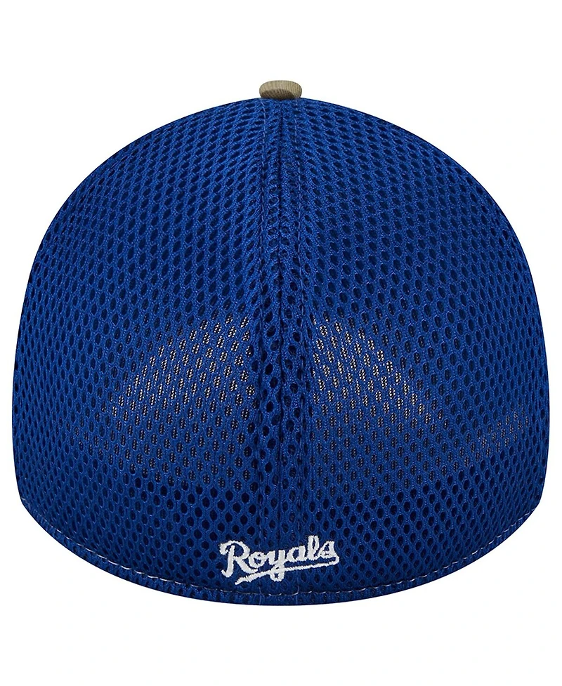 Men's New Era Camo Kansas City Royals Team Neo 39THIRTY Flex Hat