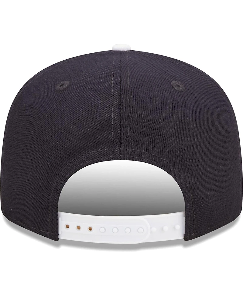 Men's New Era White, Navy Penn State Nittany Lions Retro Sport 9FIFTY Snapback Hat