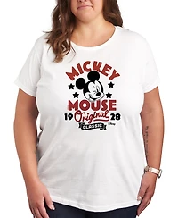 Hybrid Apparel Trendy Plus Size Mickey Mouse Graphic T-shirt