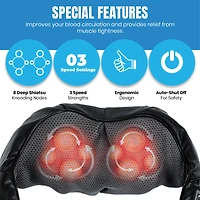 Pursonic 3D Shiatsu Heating Back and Neck Massager