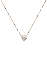 Diamond Heart Pendant Necklace (1/4 ct. t.w.) 14k Gold, 16" + 2" extender