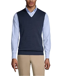 Lands' End Men's Cotton Modal Fine Gauge Sweater Vest