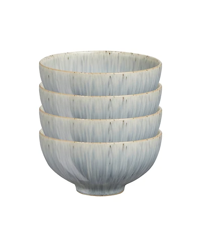 Denby Halo Speckle Rice Bowls, Set for 4