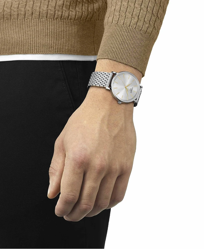 Tissot Men's Swiss Everytime Stainless Steel Bracelet Watch 40mm