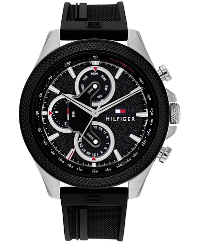 Tommy Hilfiger Men's Multifunction Silicone Watch 46mm