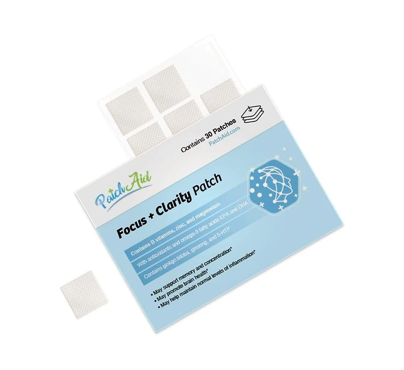 Focus and Clarity Vitamin Patch by PatchAid (30-Day Supply)