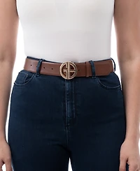 Giani Bernini Women's Signature-Buckle Panel Belt