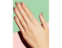 Gv Sterling Silver 14k Gold Plated With White Freshwater Pearl Ocean Wave Stacking Ring