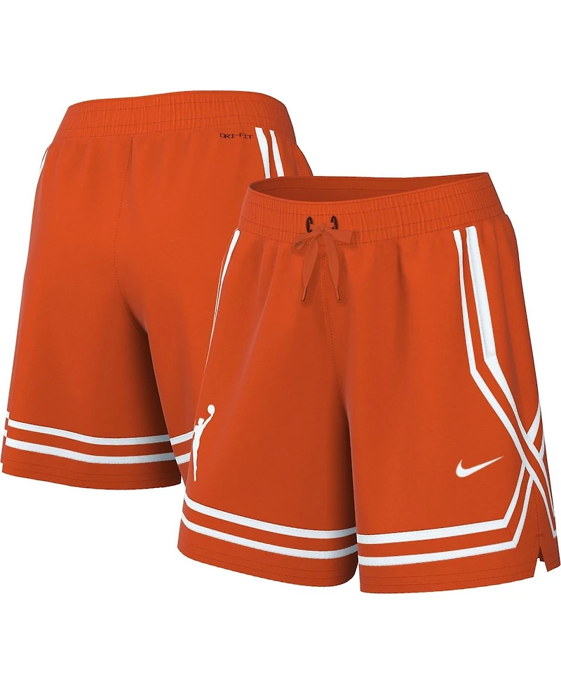 Women's Nike Orange Wnba Logowoman Team 13 Crossover Performance Shorts