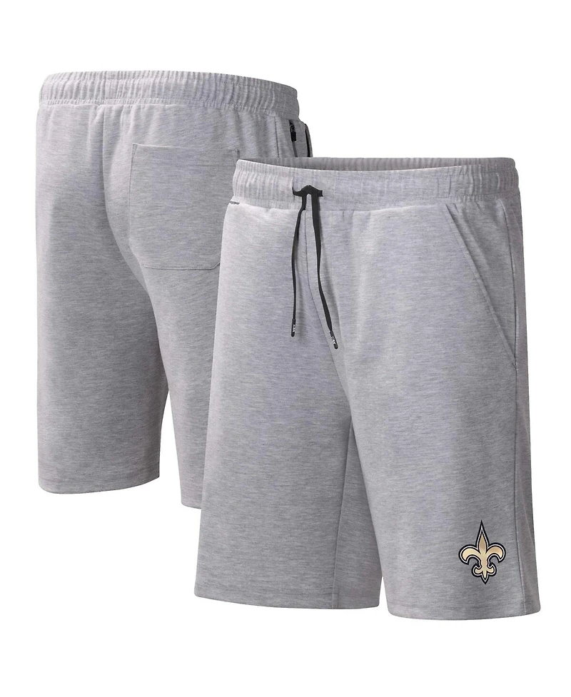 Men's Msx by Michael Strahan Heather Gray New Orleans Saints Trainer Shorts