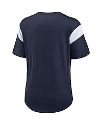 Women's Nike Heather College Navy Seattle Seahawks Primary Logo Fashion Top