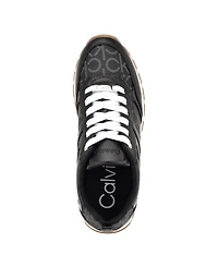 Calvin Klein Women's Carlla Round Toe Lace-up Sneakers