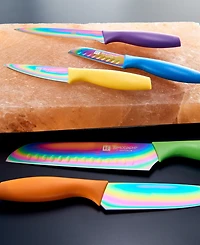 Tomodachi Titanium 10-Pc. Knife Set with 5 Matching Blade Guards