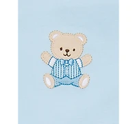 Little Me Baby Boys Cute Bear Hat and Gown, 2 Piece Set