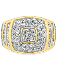 Men's Diamond Multi-Cluster Statement Ring (2 ct. t.w.) in 10k Gold