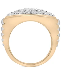 Men's Diamond Cluster Two-Tone Ring (2 ct. t.w.) in 10k Gold