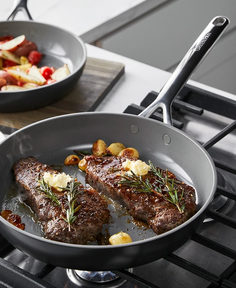 GreenPan GP5 Hard Anodized Healthy Ceramic Nonstick 2-Piece Fry pan Set, 9.5" and 11"
